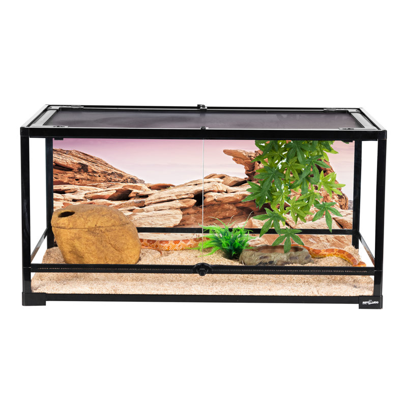 Wall mounted reptile fashion enclosure